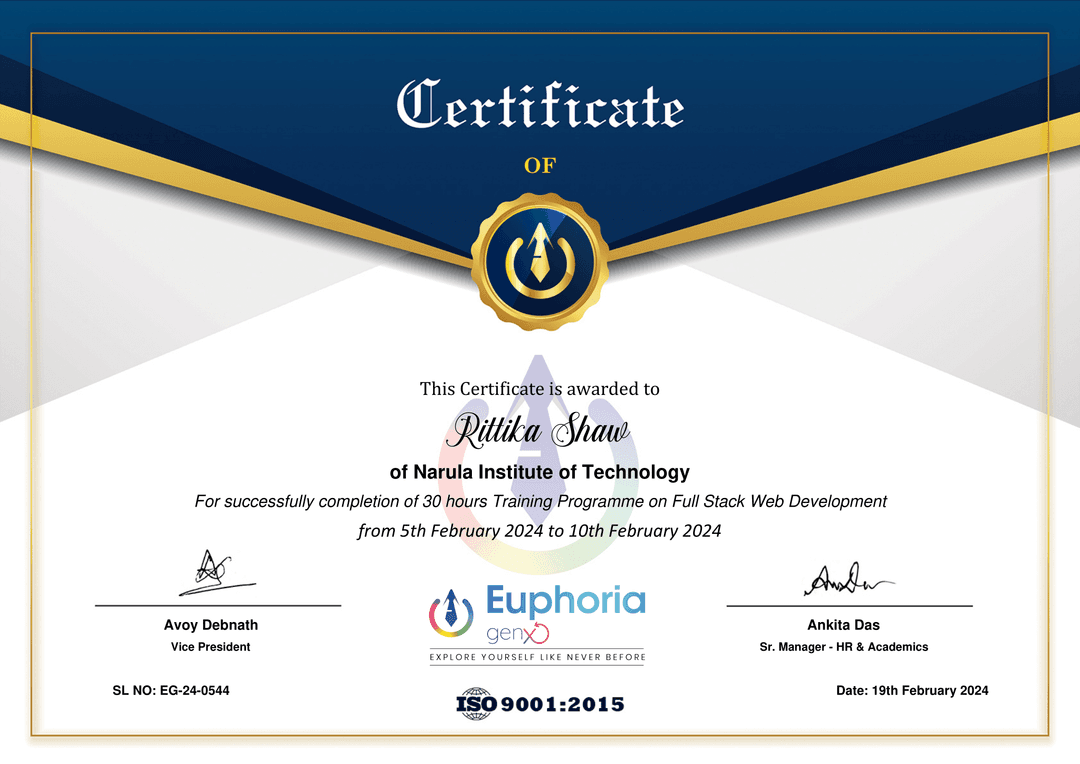 Full Stack Web Development